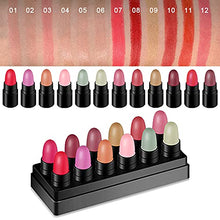 Load image into Gallery viewer, 18Pcs Capsule Pills Lipstick Mini Lip Stick Packs Matte Lipstick Set for Women, DNM Dark Sexy Red Mini Matte Lipstick Makeup Set Waterproof Long Lasting labiales mate 24 horas originales lapiz labial