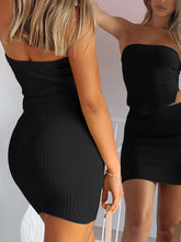 Load image into Gallery viewer, 2 Piece Outfit for Women Sexy Skirt Matching Sets Short Summer Vacation Two Piece Going Out Comfy Body Con Suit