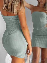 Load image into Gallery viewer, 2 Piece Outfit for Women Sexy Skirt Matching Sets Short Summer Vacation Two Piece Going Out Comfy Body Con Suit