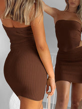 Load image into Gallery viewer, 2 Piece Outfit for Women Sexy Skirt Matching Sets Short Summer Vacation Two Piece Going Out Comfy Body Con Suit