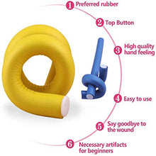 Load image into Gallery viewer, (3 in 1) Pack 24 pcs Flexi Twist Foam Hair Curler Rollers Curling Rods 9.45" Long+ Hair Dryer Bonnet Attachment + 4 Hair Styling Clips
