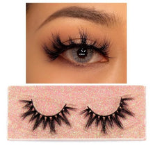 Load image into Gallery viewer, 3D Mink Lashes Fluffy Soft Wispy Natural Cross Eyelash
