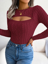 Load image into Gallery viewer, Women's Sexy Hollow-Out Knit Pullover Sweater