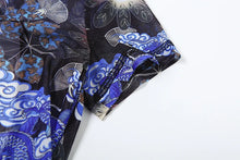 Load image into Gallery viewer, Colorful Print Jumpsuit Women Mesh  See Through Coquette Summer Backless