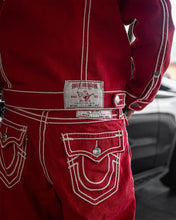 Load image into Gallery viewer, Red Jeans  Loose Casual Hip Hop Street Denim Trousers Couples baggy pants y2k clothes