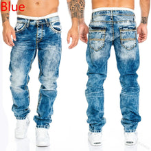 Load image into Gallery viewer, Ripped Patchwork Jeans Skinny Wash Pencil Denim Straight Pants