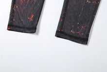 Load image into Gallery viewer, Colorful Print Jumpsuit Women Mesh  See Through Coquette Summer Backless