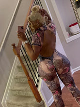 Load image into Gallery viewer, Colorful Print Jumpsuit Women Mesh  See Through Coquette Summer Backless