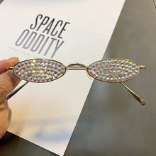 Load image into Gallery viewer, Small Frame Cat Eye Diamond Sunglasses Women Luxury Brand Designer Rhinestone Sun Glasses Sexy Women Eyeglasses