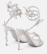 Load image into Gallery viewer, Luxury Crystal Embellished Butterfly Detail Women Sandals Sexy Coiled Strap High heels