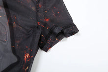 Load image into Gallery viewer, Colorful Print Jumpsuit Women Mesh  See Through Coquette Summer Backless