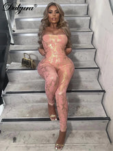 Load image into Gallery viewer, Jumpsuit Backless Cross Straps Sexy