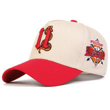 Load image into Gallery viewer, Unisex Rose Letter Embroidery Baseball Caps Spring Autumn Outdoor Adjustable Casual Hats Sunscreen Hat