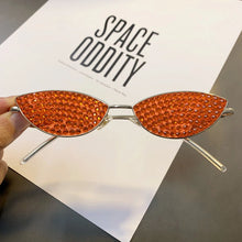 Load image into Gallery viewer, Small Frame Cat Eye Diamond Sunglasses Women Luxury Brand Designer Rhinestone Sun Glasses Sexy Women Eyeglasses
