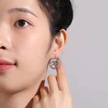 Load image into Gallery viewer, Letter F Zircon 925 Silver Needle High-end Earrings for Women Jewelry