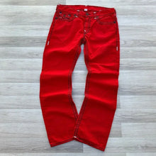 Load image into Gallery viewer, Red Jeans  Loose Casual Hip Hop Street Denim Trousers Couples baggy pants y2k clothes