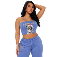 Load image into Gallery viewer, 2025 European and American Sexy Slim Tube Top Short Top Elastic Trousers Women Two Piece Sets