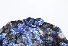 Load image into Gallery viewer, Colorful Print Jumpsuit Women Mesh  See Through Coquette Summer Backless