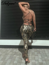 Load image into Gallery viewer, Jumpsuit Backless Cross Straps Sexy