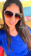 Load image into Gallery viewer, Fashion Square Frame Sunglasses for Women Luxury UV Protection Large Frame
