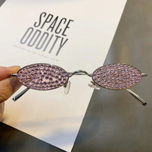 Load image into Gallery viewer, Small Frame Cat Eye Diamond Sunglasses Women Luxury Brand Designer Rhinestone Sun Glasses Sexy Women Eyeglasses