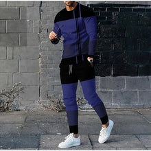 Load image into Gallery viewer, Men Casual Long Sleeve Trousers Sport Tracksuit Graphic T Shirts 2PCS Sets
