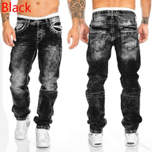 Load image into Gallery viewer, Ripped Patchwork Jeans Skinny Wash Pencil Denim Straight Pants