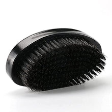 Load image into Gallery viewer, Premium Palm Wave Brush - Medium Hard Palm Curved Wave Brush for Men - Made with Nature Beech &amp; Black Mix Bristle Men's Hair Brush Wave Brush For Men 360