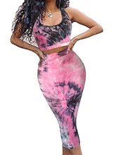 Load image into Gallery viewer, Women's Sexy Summer Outfits Bodycon Tank Top Midi Skirt 2 Piece Dress Lavender